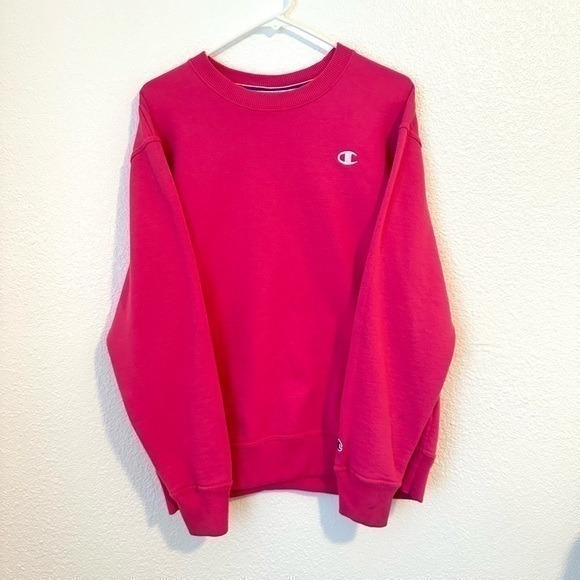 Champion Sweatshirt Women’s Medium Pink Pullover - Picture 1 of 8
